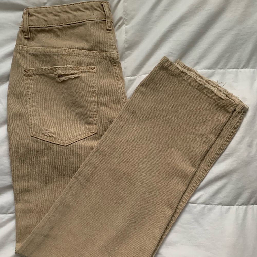 Free People Khaki Jeans
